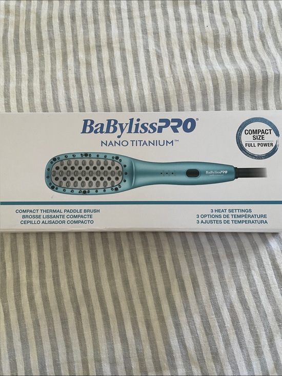 Babylisspro Other - BaBylissPRO Nano Titanium Compact Thermal Paddle Brush - Teal